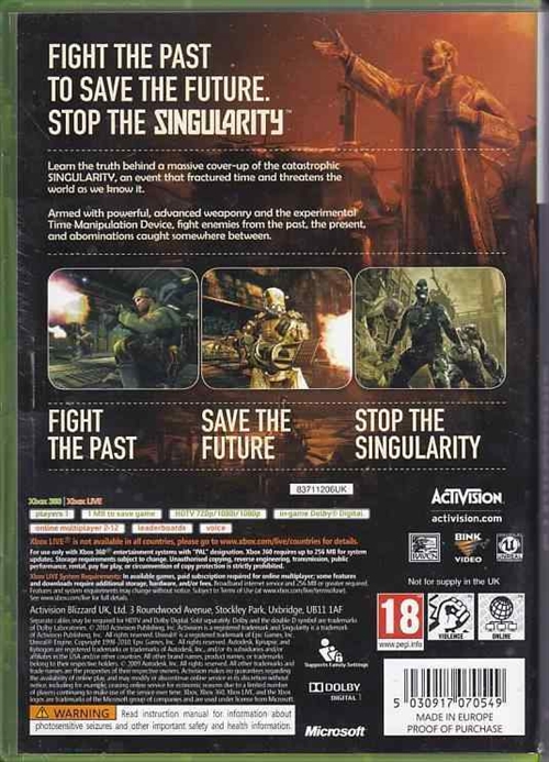 Singularity - XBOX 360 (B Grade) (Genbrug)